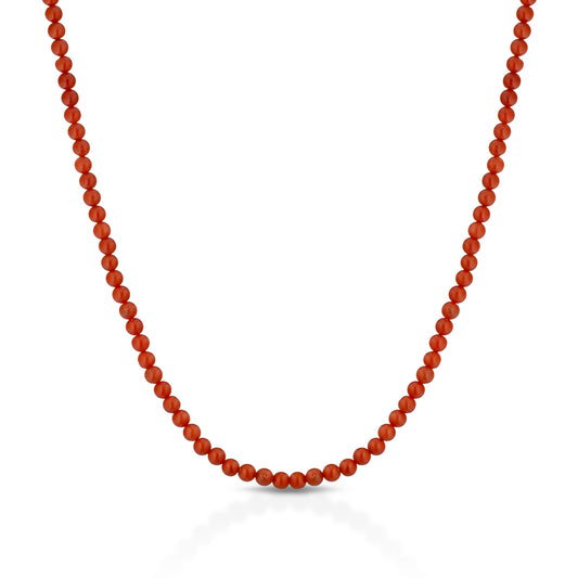 Collana di corallo rosso (sfere da mm 5)