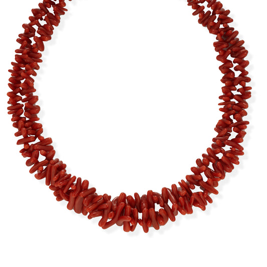 Collana di Corallo rosso del Mediterraneo