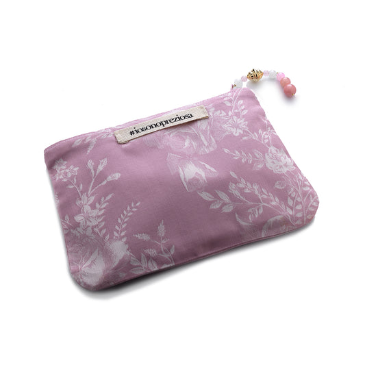 Pochette tessuto Rosa